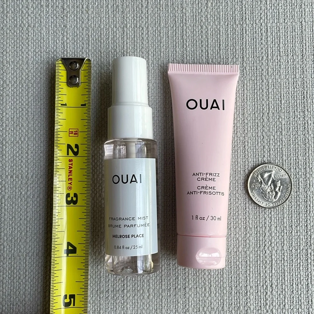 OUAI mini Anti-Frizz Hair Styling Cream and melrose place set